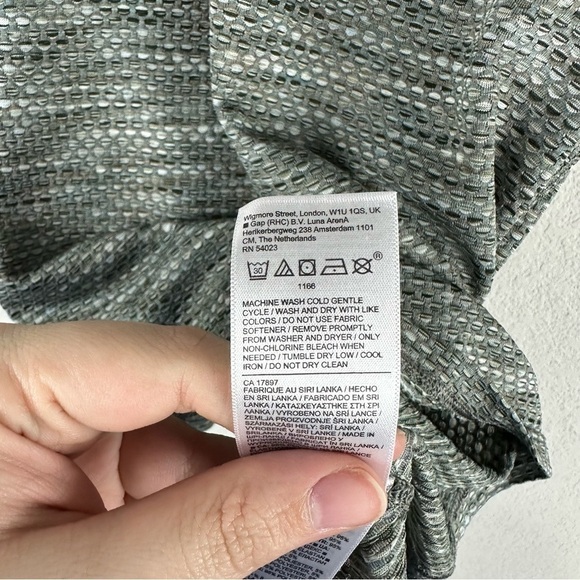 Athleta Green Gray Ultimate Scoop Mesh Athletic Athleisure Tank Top Size XL - Picture 5 of 6